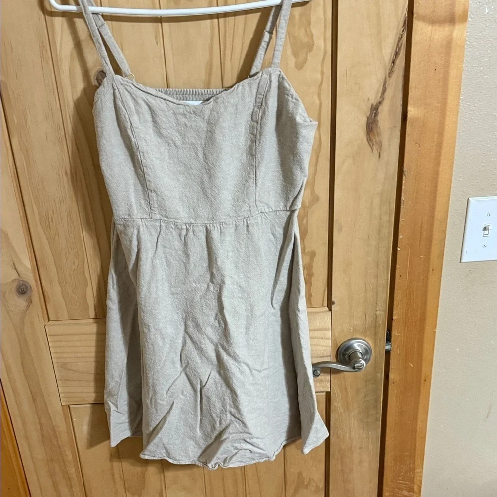 beige dress old navy Beige Dress Casual Midi Old Navy, Size M